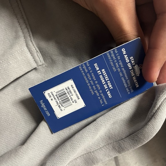 Huk Fishing Hoodie Sweatshirt Mens M Gray Faded Distressed Hooded Soft - Picture 6 of 12